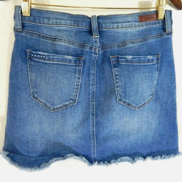 Blank NYC Frayed Hem Mini Jean Skirt - Picture 3 of 3
